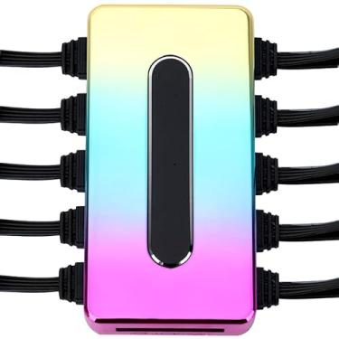 Imagem de ARGB Ventoinha Hub PC Capa Controladora de Ventilador 5V 3PIN, Suporta 10 Ventiladores de CPU de Computador Divisor (ARGB)