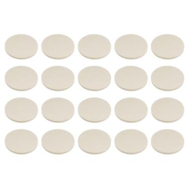 Imagem de HARFINGTON 20 peças de almofadas de polimento de feltro de lã, almofada de polimento para roda de polimento de 7,6 cm, gancho e laço traseiro para carro, vidro, plástico, metal, pedra