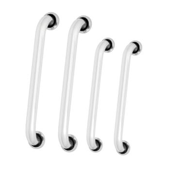 Imagem de Kit 4 Barras de Apoio 60 e 80cm alça suporte Deficiente Idoso Banheiro