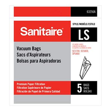 Imagem de Sanitaire - Saco de papel premium EUK63256A10 LS (pacote com 5), serve para aspiradores verticais série SC5713, SC5815, SP5816, 63256A