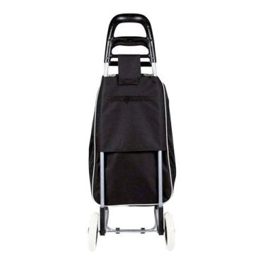 Imagem de Carrinho De Compras Mercado Feira Leva Tudo Mor Preto