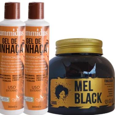 Imagem de Finalizador de Cachos 500g+ 2 Gel de Linhaça 300ml Hummidus  - Mel Bla