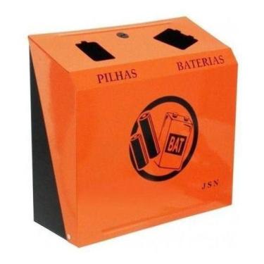 Imagem de Suporte Para Descarte De Pilhas E Baterias Com Adesivo - JSN
