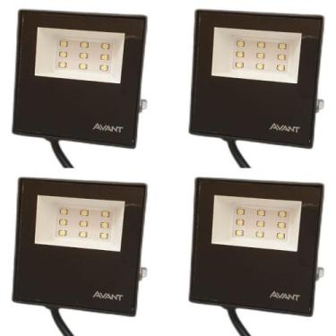 Imagem de Refletor Led 10w Prova Dagua Area Gourmet Externa Kit 4 - Avant