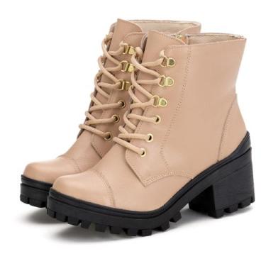 Imagem de Bota Feminina Tratorada de Couro Pettinari Ref.: 6738 - Estilo e Confo