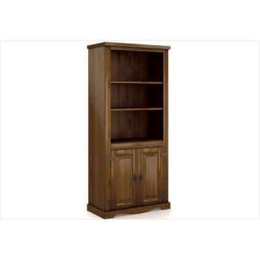 Imagem de Estante Livreiro Imperial 9040 com 02 Portas e 05 Prateleiras Imbuia - MPO