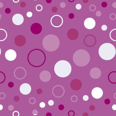 Imagem de Papel de Parede Decorativo Bolinhas e Tons Roxos 1,5m - DEKAL DECOR