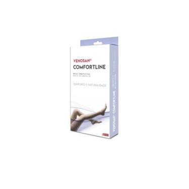 Imagem de Meia Panturrilha Comfortline 20-30MMHG Tamanho M Aberta Bege (AD) - Ve