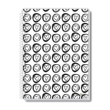 Imagem de Caderno Universitário 10 Matéria 160 Folhas Pauta Branca, CORAÇÃO CIRC