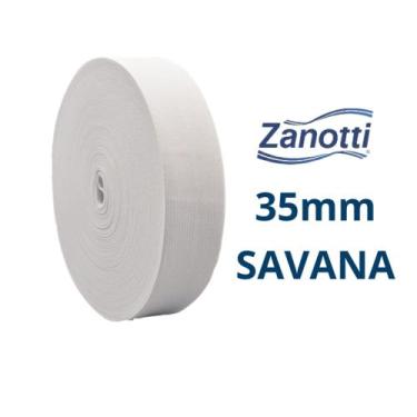 Imagem de Elástico Zanotti Savana 35 (34mm) Branco C/ 25 metros - Zanotti Elásti