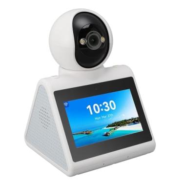 Imagem de Câmera de Segurança Inteligente 2K Com Tela HD de 2 Vias para Videochamada para Vigilância Interna