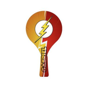 Imagem de Raquete para Tênis de Mesa com Nome 24,5x13,5 Mdf Madeira Adesivado - 