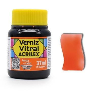 Imagem de Verniz Vitral Acrilex 37ml, 517 - LARANJA