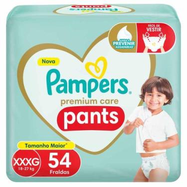 Imagem de Fralda Infantil Pampers Premium Care Pants Tamanho XXXG com 54 Fraldas