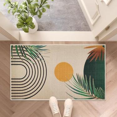 Imagem de Denifeiya Tapete de porta boêmio com desenhos engraçados para ambientes externos, ambientes internos, capacho de boas-vindas fofo, antiderrapante, durável, tapetes de entrada para entrada interna e