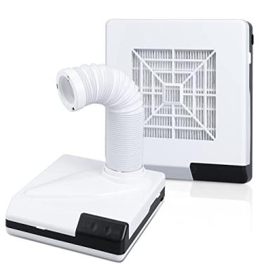 Imagem de faruijie Coletor de Pó - Polimento Dentário de Unhas Sucção de Pó A Vácuo Extrator de Pó Potente Atualizado com Ventilador E Led Função Dupla para Marcenaria de Unhas