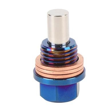 Imagem de Plugue Magnético de Drenagem de óleo M14 X 1,5 - Parafuso de Porca de Depósito de Liga de Ti Com 3 Juntas para Manutenção de Veículos