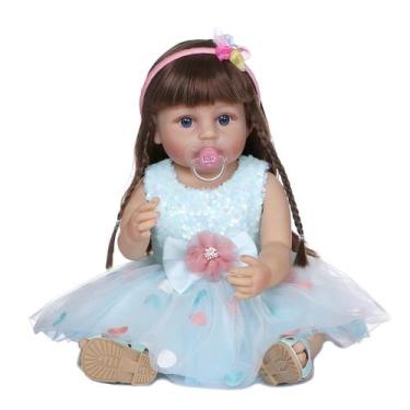Imagem de Bebê Reborn Menina Realista 100% Silicone 57cm - Sofia - PRO BABY