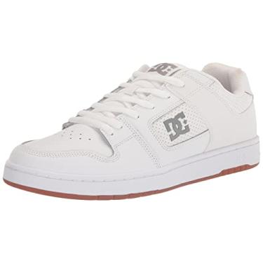 Imagem de DC Tênis de skate masculino casual Manteca 4, Branco/Navio de guerra/branco, 41