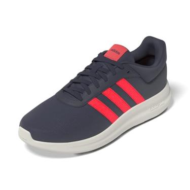 Imagem de adidas Tênis de corrida masculino Lite Racer 4.0, Azul marinho/vermelho lúcido/branco, 40