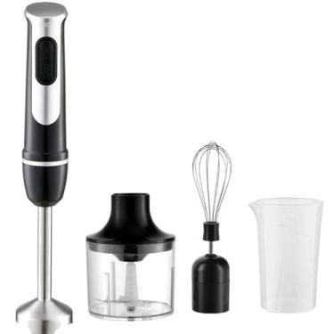 Imagem de Mixer 4 em 1 Inox Batedor Fue Miniprocessador 600w Misturador Triturad