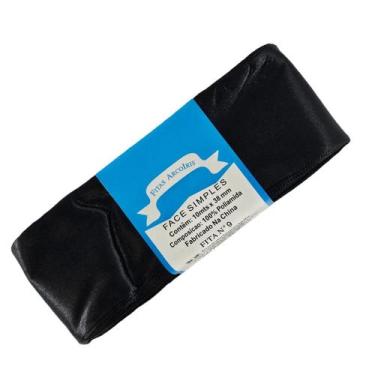 Imagem de Fita de Cetim Trader 38mm N9 com 10 Metros, COR 39 PRETO, 10 Metros