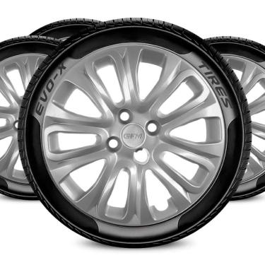 Imagem de Jogo Calota 4x100 Aro 15 Design Punto Compatível Fiat