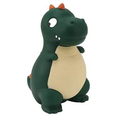 Imagem de Cofrinho de dinossauro Grcfumo, cofrinho bonito e sofisticado para crianças, desktop, caixa de economia de dinheiro de desenho animado, decoração para meninos e meninas (Grön)