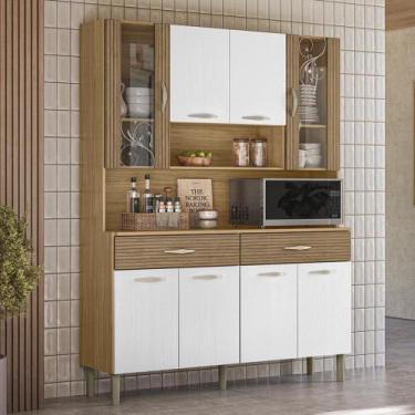 Imagem de Armário de Cozinha Compacta MDF 8 Portas Golden Plus - Kit's Paraná, F