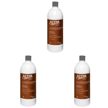 Imagem de Kit 3 Und Condicionador Alyne Profissional Coco 1l