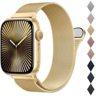 Imagem de Pulseira de relógio BELONGME Mesh Metal Loop em aço inoxidável 40-44 m