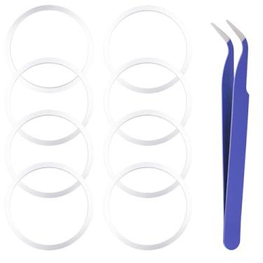 Imagem de BOXOB 8pz Guarnizione di Ricambio per Hydro Flask Bocca Larga Coperchio Flip, Guarnizione in silicone O-Ring impermeável Tappi com pinzette per Bottiglie 12/16/24/32/40oz