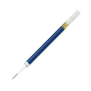 Imagem de Pentel Refil de tinta para caneta de gel líquido EnerGel BL60, 1,0 mm, ponta de metal, tinta azul, caixa com 12 (LR10-C-12)