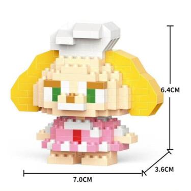 Imagem de Brinquedo Blocos de Montar Infantil Brinquedo Educativo Animais De Bri