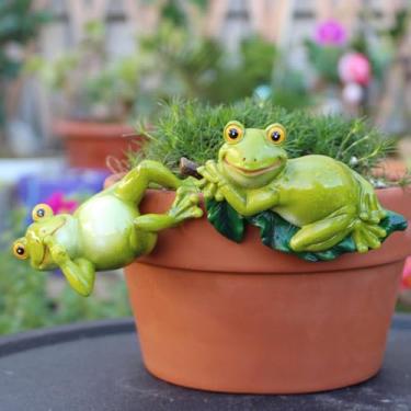 Imagem de Gancho de vaso de plantas com figura de tartaruga, abraçador de vaso de flores de tartaruga, estátua de tartaruga de resina, abraçadores engraçados para plantadores, abraçador de vaso de flores de