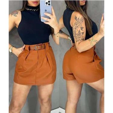 Imagem de Combo Presente Conjunto Feminino de frio 3 peças Camisa Social + Short