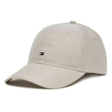 Imagem de Boné Tommy Hilfiger Flag Oxford 6 Panel Bege-Masculino