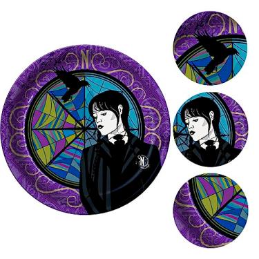 Imagem de Prato Wandinha - Embalagem com 8 unidades.