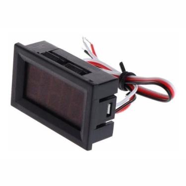 Imagem de Voltímetro Digital 100v 9v 12v 24v 36v 48v Led Azul 3 Fios - Tomzn