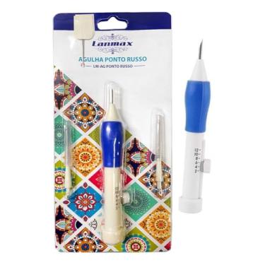 Imagem de Agulha Mágica para Bordado Ponto Russo 12 Graduações LM-AG - Kit Completo - Lanmax É Perfeita Tanto Para Iniciantes Quanto Para Bordadores Experientes