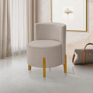 Imagem de Kit 2 Poltronas Virginia Orgânica Retro Bege Redenobre