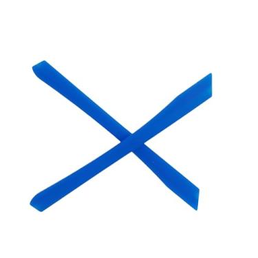 Imagem de Caulo Meias de substituição compatíveis com Oakley OX5132 Surface Plate OX8132 Sunder OX8165 Sunder OX8165 Armação de óculos de sol de vidro (azul - 1 par)