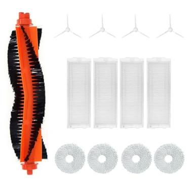 Imagem de Kit de acessórios de aspirador de pó compatível com Xiao-Mi C101/X20 (não para X20 Max/X20 Pro/X20+), peças de substituição de aspirador de pó robô vassoura (1 escova principal + 4 escovas laterais +