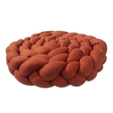 Imagem de Trança Protetora Para Berço E Cama Percal 200 Fios Liso - Terracota - 