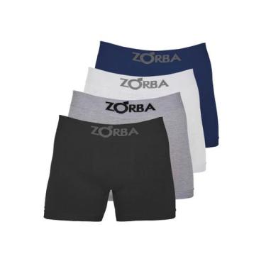 Imagem de Kit com 4 Cuecas Boxer Zorba 781 Colorido, Preto, GG