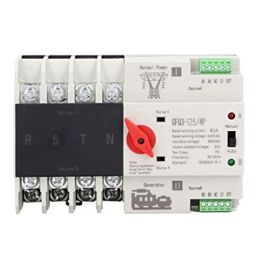 Imagem de Interruptor de transferência automática de energia dupla ATS 4P AC400V 80A Switch do controlador de tempo de transferência de alto desempenho de alto desempenho para s de fonte de
