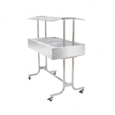 Imagem de Buffet Estufa Aquecimento Cromado 6 Cubas Térmicas Ea6m - Venâncio220V