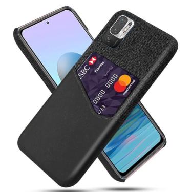 Imagem de Capa para Xiaomi Redmi Note 10 5G,Tela e tampa de couro PU,Antideslizante,360°cobertura completa à prova de choque com 1 slot de cartão atrás,Prevenção de queda-Black