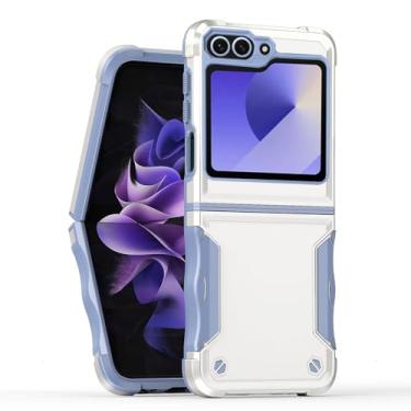 Imagem de Asuwish Capa de telefone para Samsung Galaxy Z Flip 6 5G 2024 com capa de celular híbrida fina robusta à prova de choque rígida protetora resistente acessórios móveis à prova de poeira armadura ZFlip6