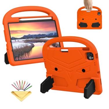 Imagem de UUcovers Capa infantil para iPad Air de 11 polegadas M2 (2024) com suporte para lápis/suporte/alça leve, fofa e macia, espuma vinílica acetinada, à prova de choque, capa para iPad Air 6ª geração,